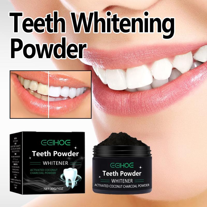 Teeth Whitening Charcoal Powder - Polvo para blanquear los dientes, carbón/soda