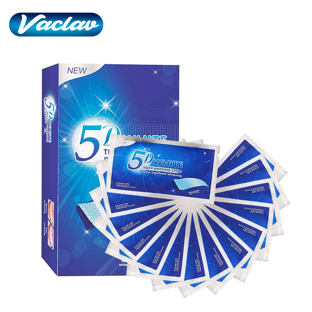 Teeth Whitening Strips Crest - Tiras Blanqueadoras de Dientes 5D, Gel