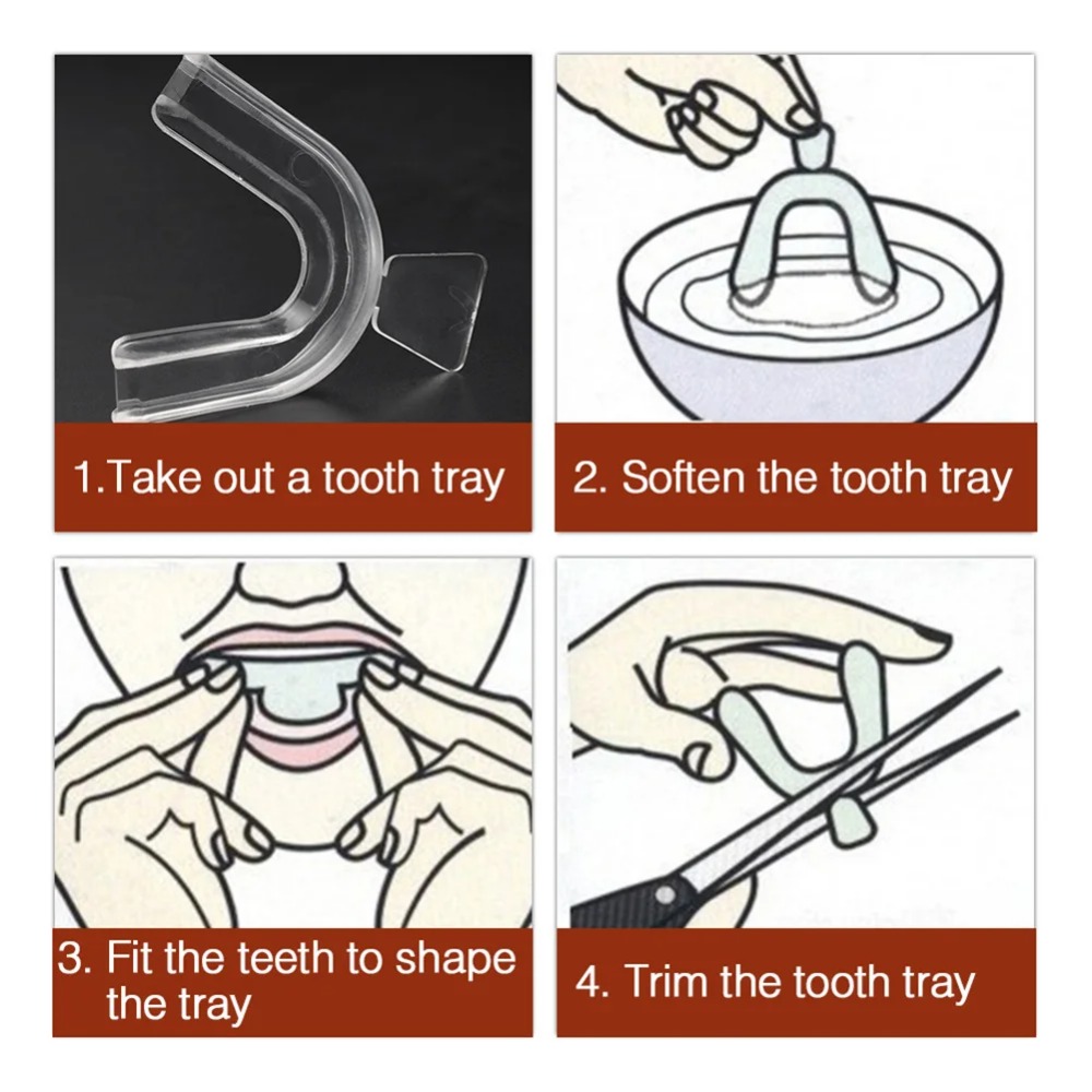 1-4 unidades Protector bucal a - Teeth Whitening Mouth Guard reseña y precio