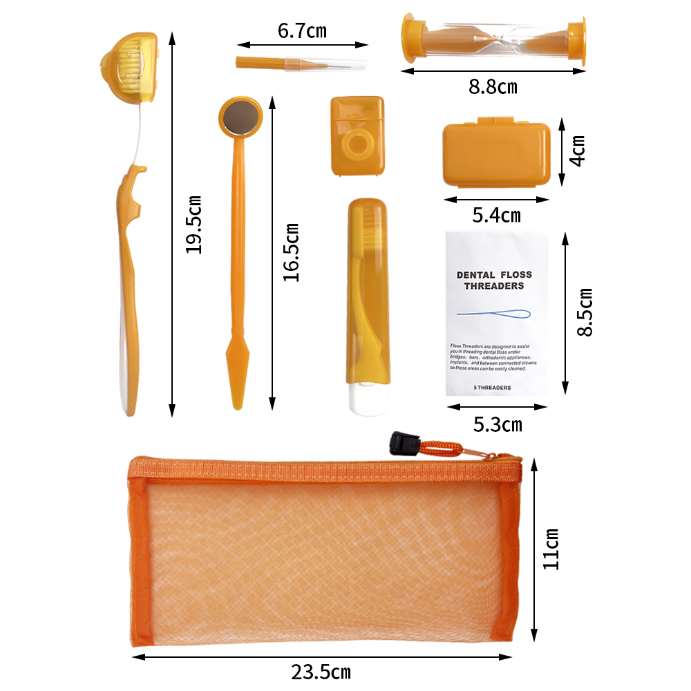 8 unids/set Kit de cepillo de  - Teeth Whitening With Braces reseña y precio
