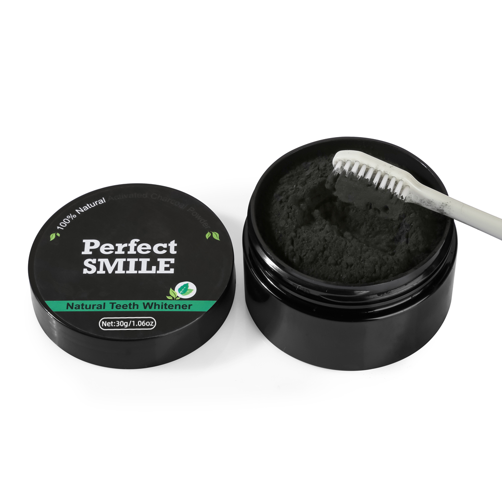 Polvo para blanquear los dient - Teeth Whitening Charcoal Powder reseña y precio