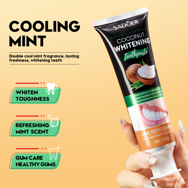 SADOER aceite de coco pasta de - Teeth Whitening With Coconut Oil reseña y precio