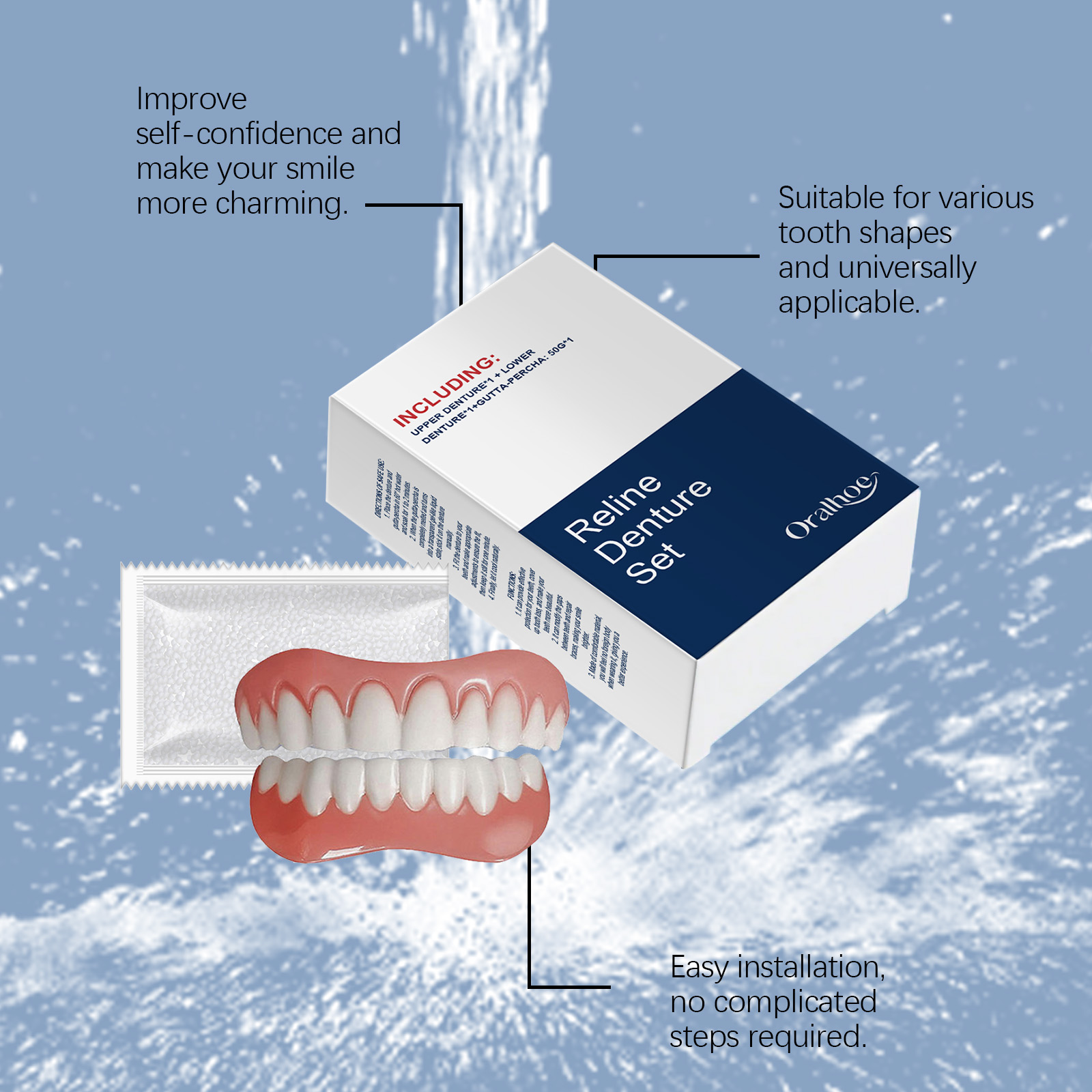 Dientes postizos, dentaduras p - Teeth Whitening With Braces reseña y precio