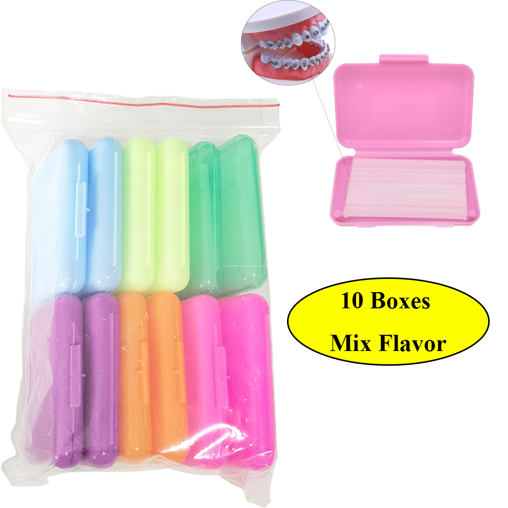 10 cajas de cera de alivio de  - Teeth Whitening With Braces reseña y precio
