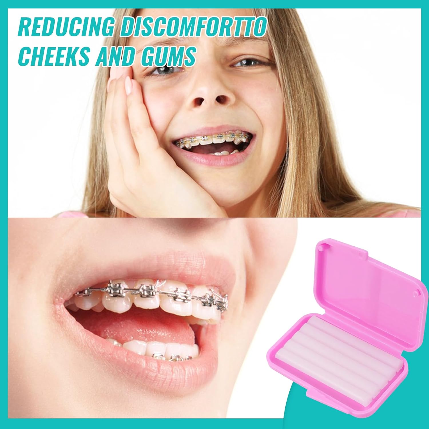 10 cajas de cera de alivio de  - Teeth Whitening With Braces reseña y precio