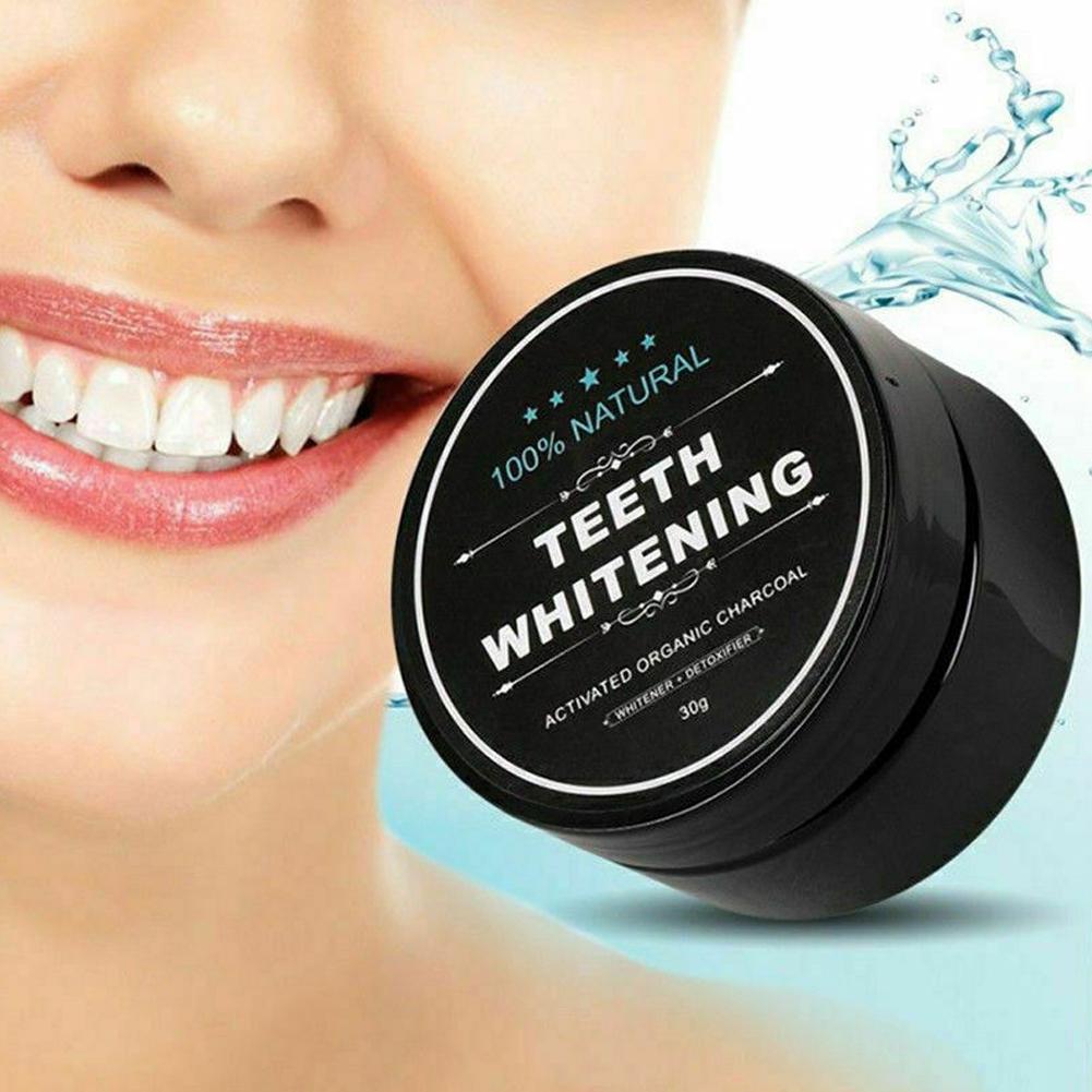 Polvo de carbón orgánico activ - Teeth Whitening Charcoal Powder reseña y precio